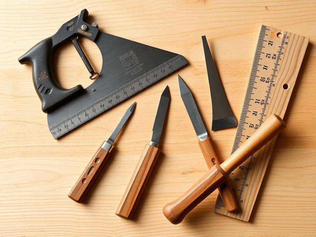 Hand tools laid out for easy woodworking projects no workshop needed